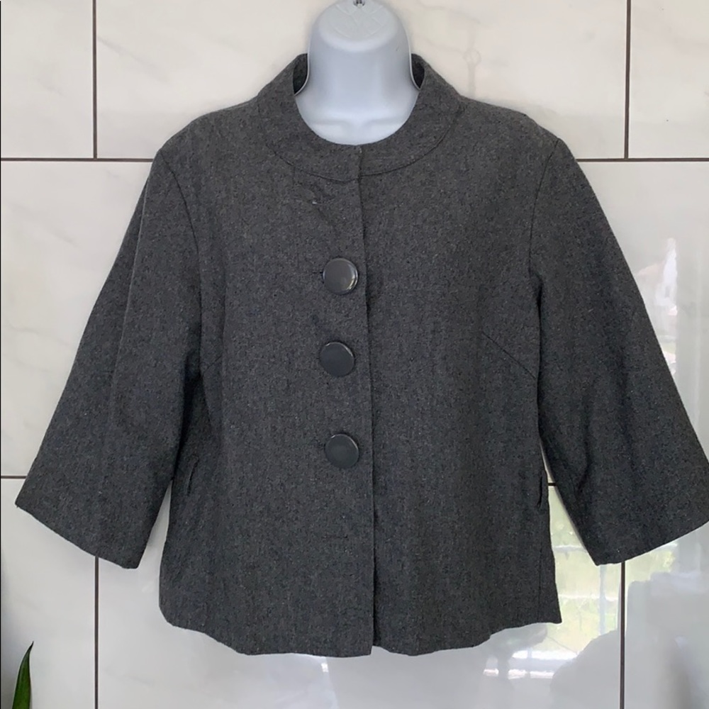 Grey vintage wool cape